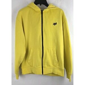 Y2K Fox Racing Zip-Up Hoodie Size Large Fox Racing Grunge Graphic